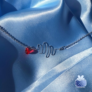 Vampire Blood Choker | Grunge Jewelry Necklace alt goth punk edgy silver | by The Berry Box Shop