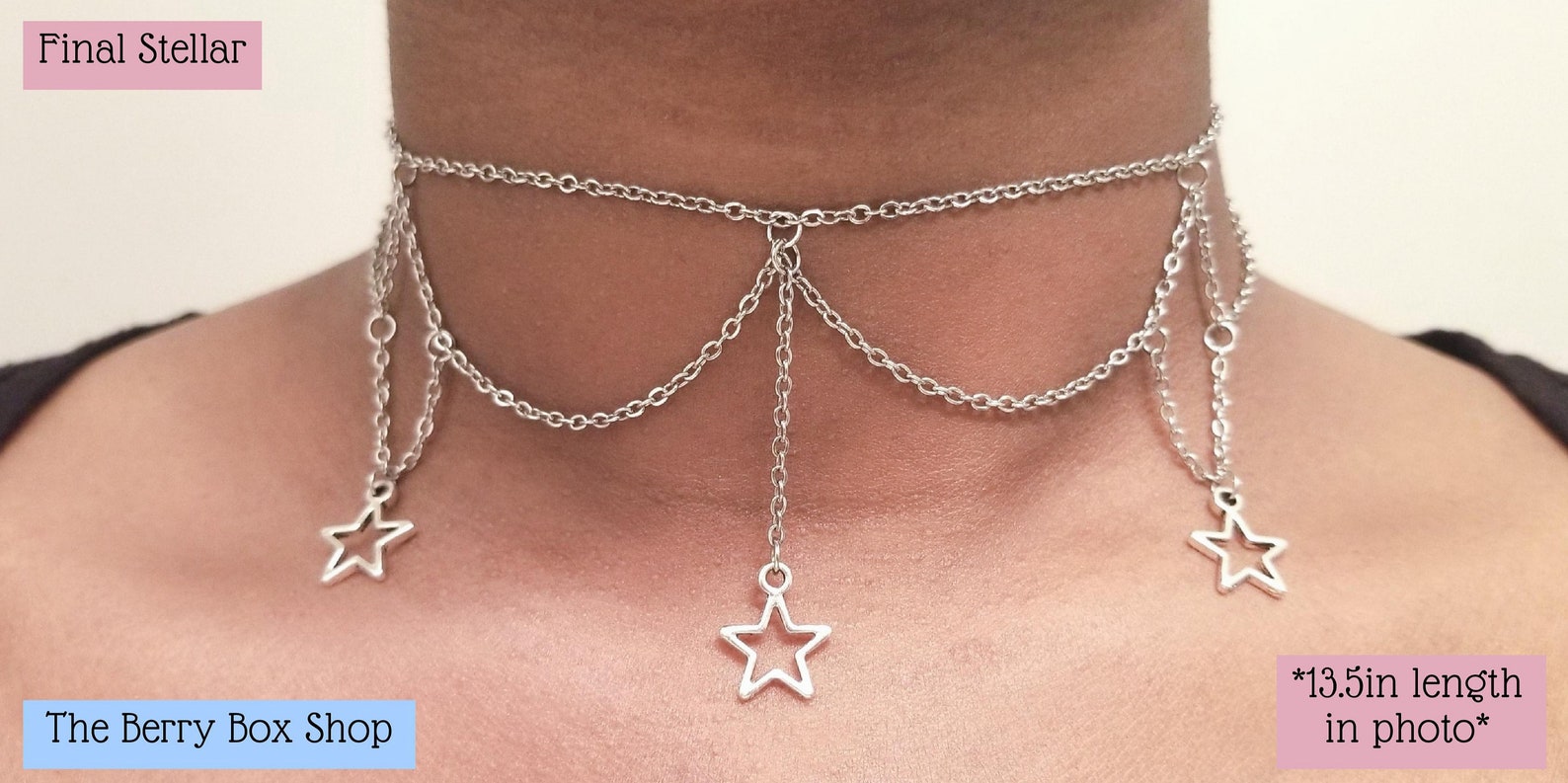 Chain Choker Choker Egirl jewelry Stainless steel 13 Etsy