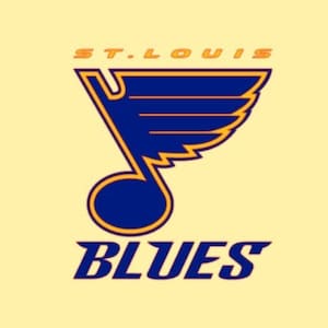 NHL Hockey St. Louis Blues diecut cut car decal window sticker 5 1/2 in X 4 3/4 in laptop, cooler, iPad, cornhole