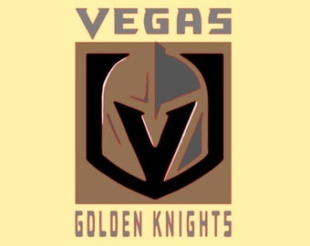 NHL Hockey Vegas Golden Knights digital cut car decal window sticker 5 1/2 in X 3 3/4 in laptop, cooler, iPad, cornhole