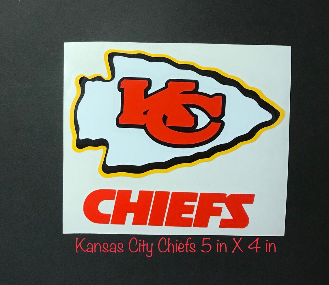 Kansas City Chiefs Vinyl Digital Cut Car Decal Sticker for Etsy