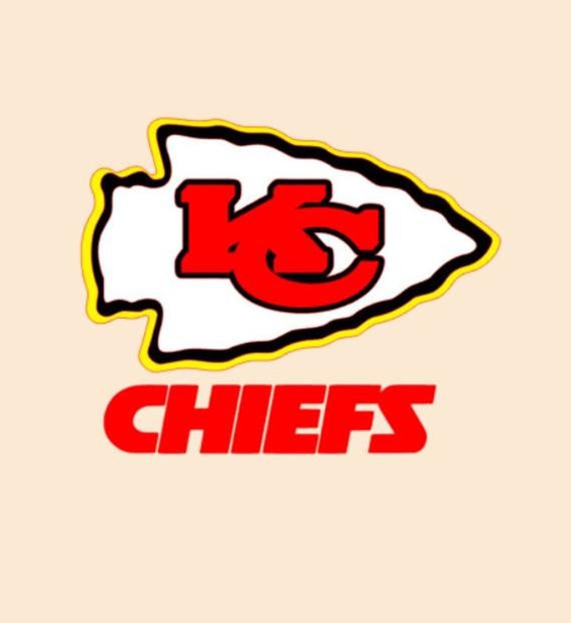 Kansas City Chiefs vinyl digital cut car decal sticker for Etsy
