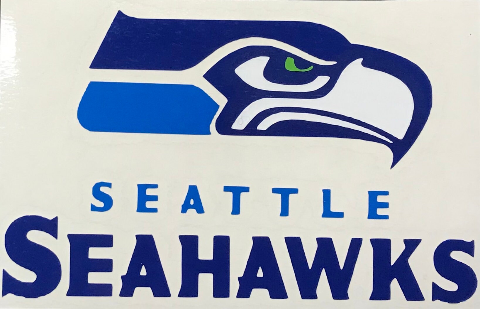 Seattle Seahawks Vinyl Digital Cut Car Decal Sticker for Car Etsy
