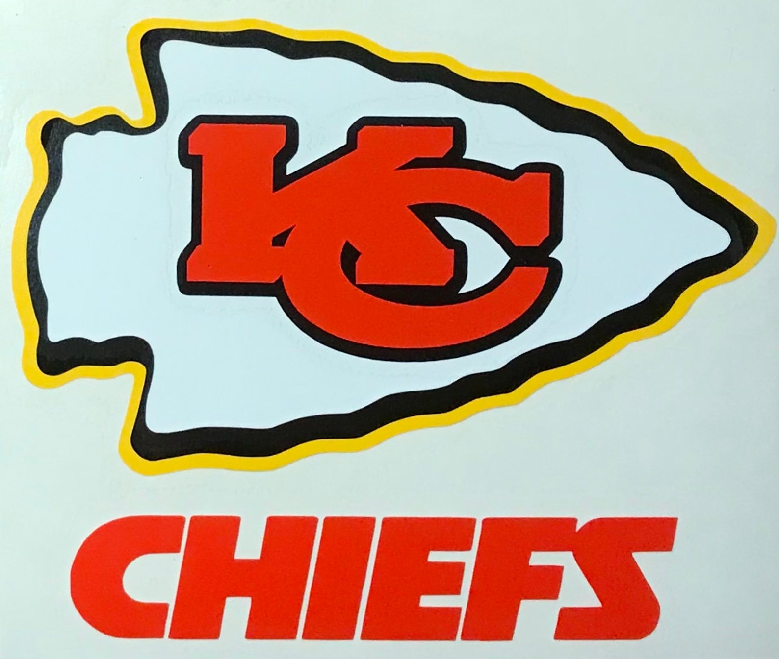 Kansas City Chiefs Vinyl Digital Cut Car Decal Sticker for Etsy