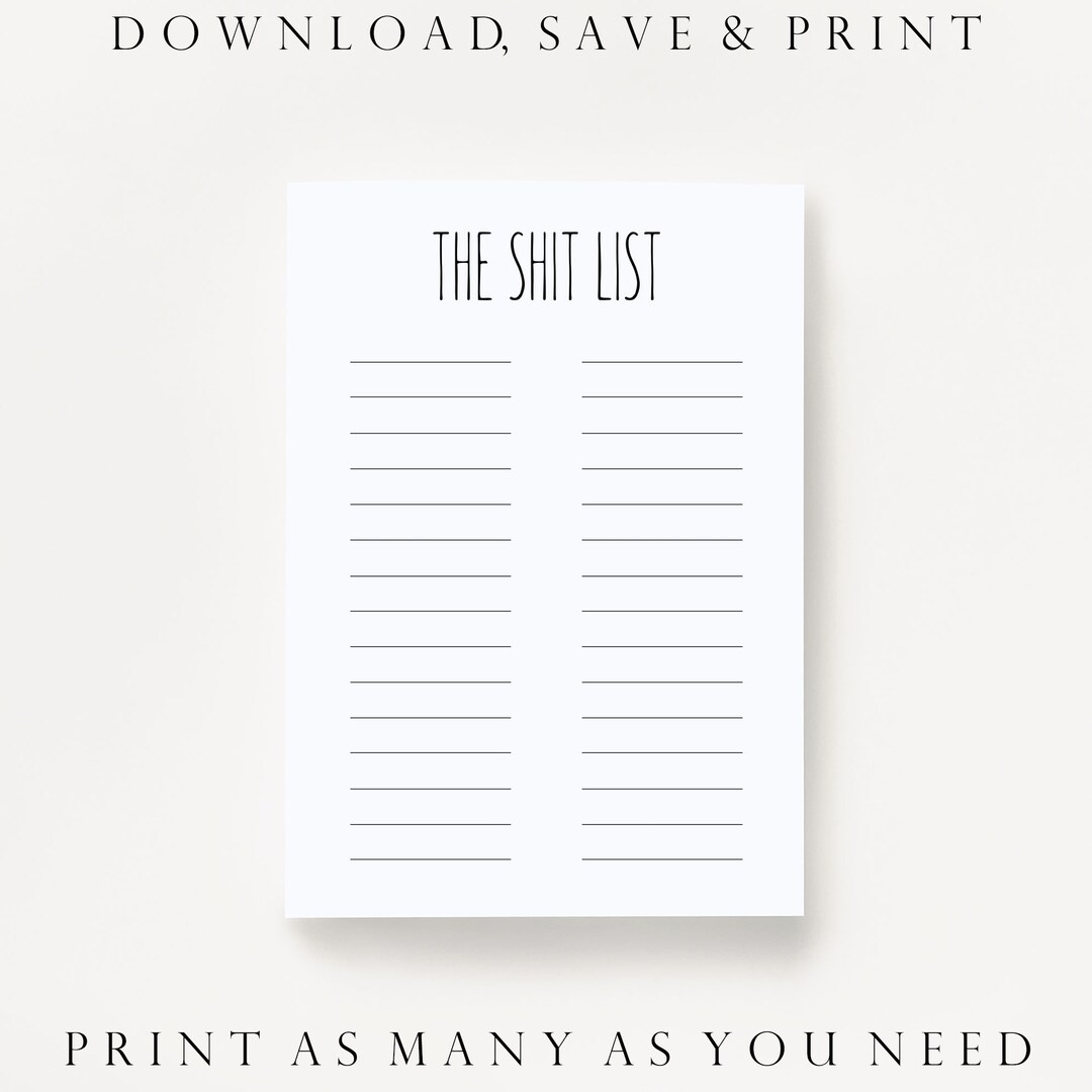Grocery List Printable Grocery List Digital Download Grocery List 
