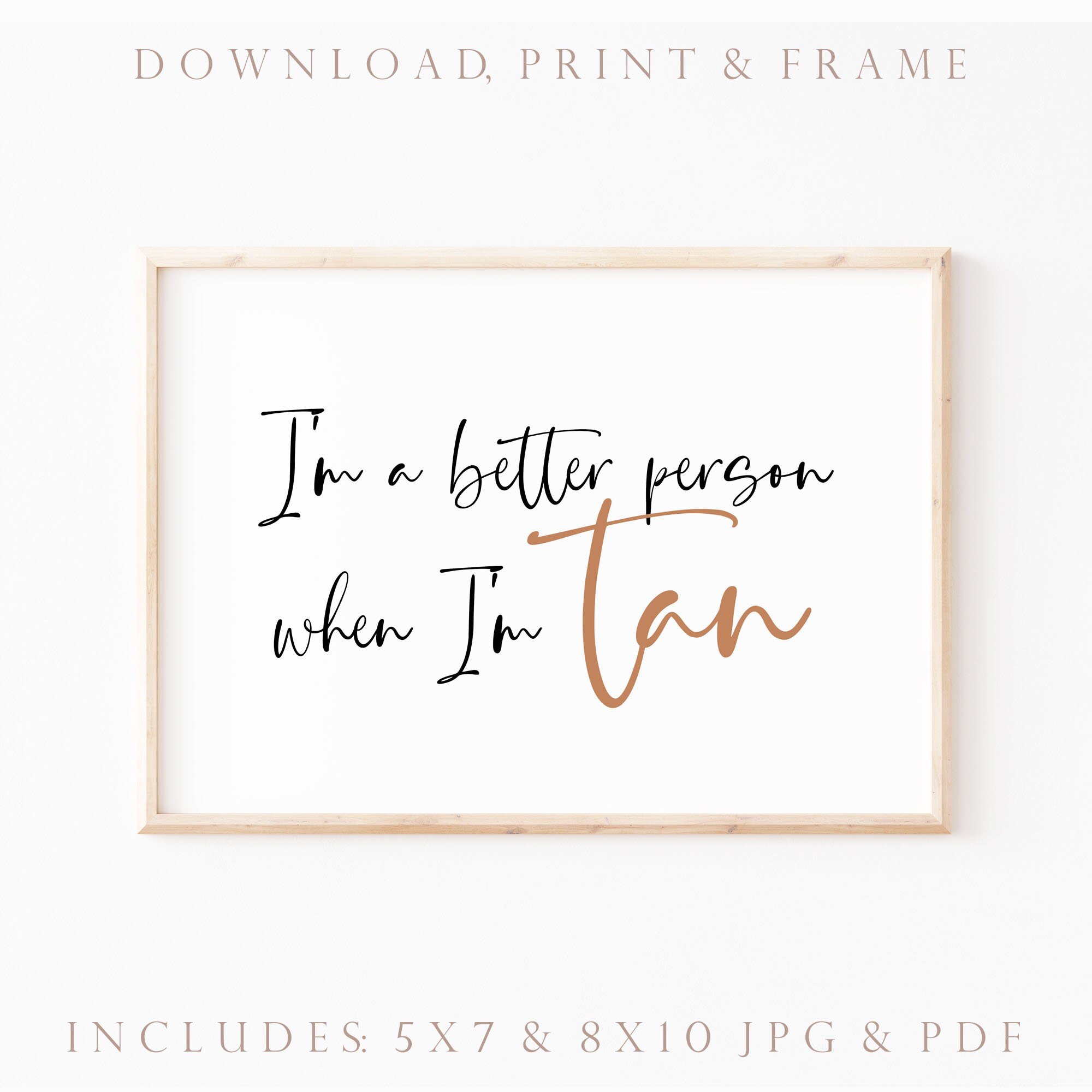 Printable Tanning Sign. Tanning Salon Decor. Spray Tan Business ...
