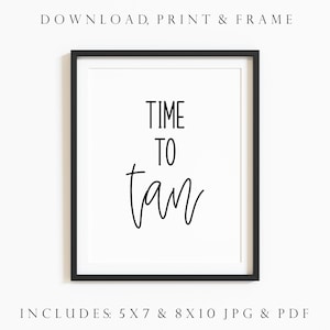Printable Tanning Sign. Tanning Salon Decor. Spray Tan Business. Tanning Quotes. Tanning Wall Art. Spray Tanning Quotes. Spa Sign.