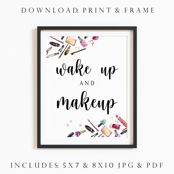 Makeup Printable. Makeup Print. Makeup Artist. Makeup Artist Gift. Makeup Art Print. Makeup Art Wall. Makeup Decor. Makeup Sayings.