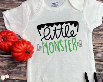 Little Monster Halloween Shirt, Halloween Baby Shirt, Cute Halloween One Piece, Halloween Baby, Fall baby, Halloween Kids Shirt