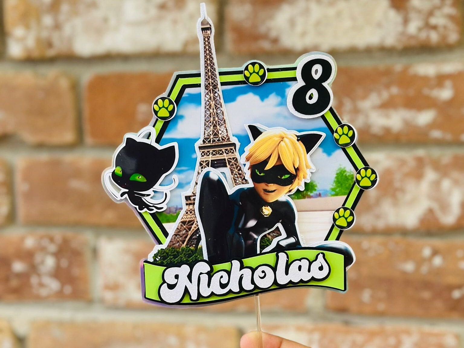 Miraculous Ladybug Cat Noir Cake Topper / Custom Cake Topper - Etsy ...