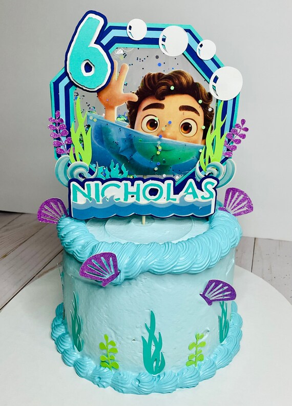 Luca Birthday Shaker Cake Topper 