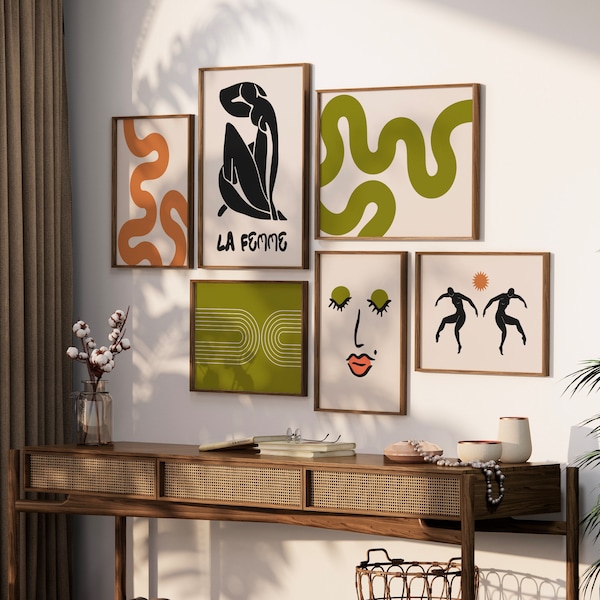 Funky Abstract Wall Prints Etsy