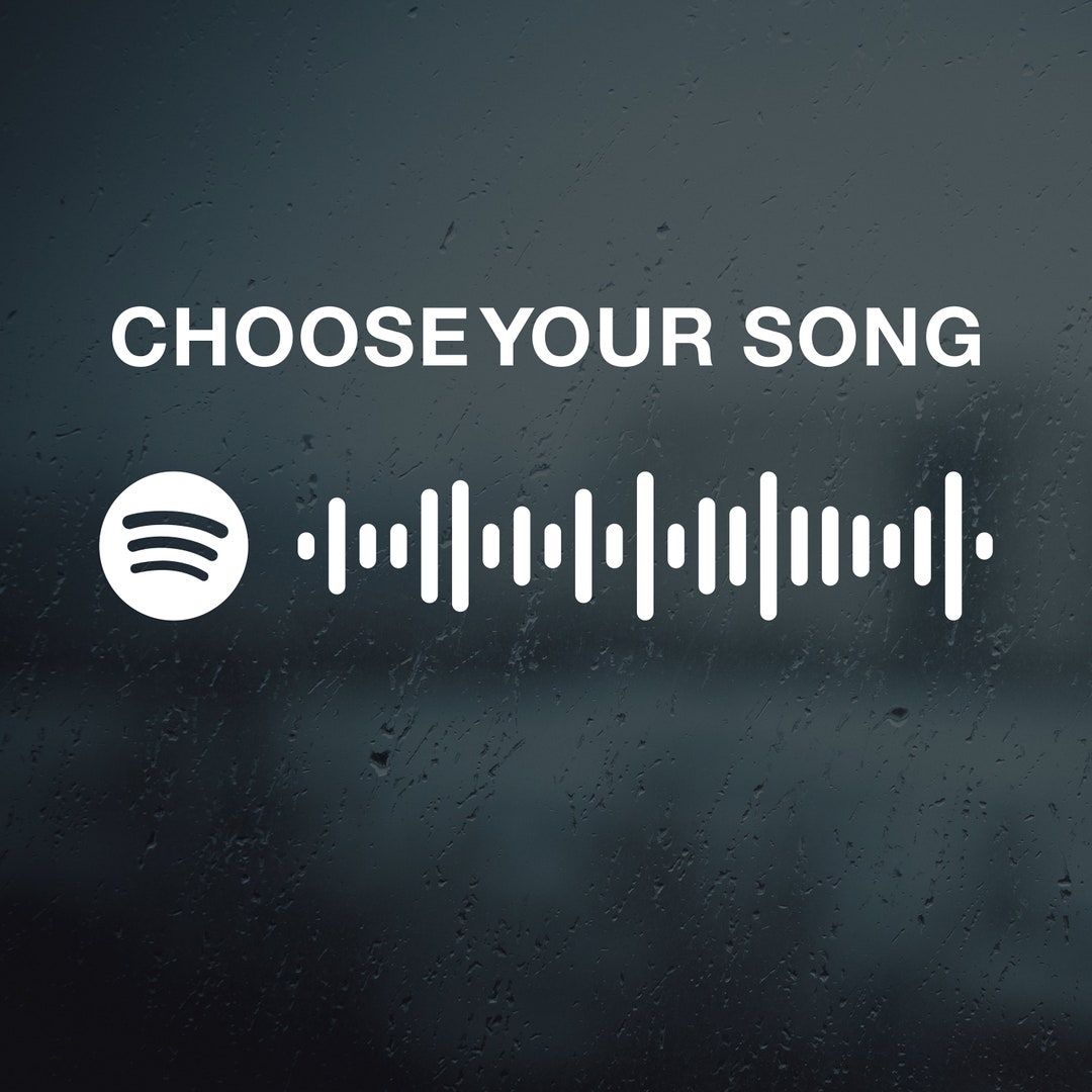 Custom Spotify Song Code Vinyl Decal Song Code Sticker Music Code Decal