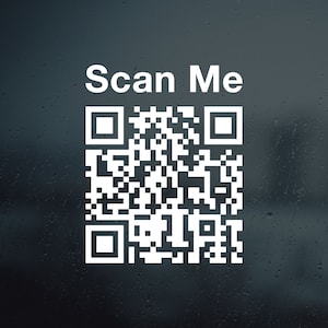Benutzerdefinierter QR-Code-Vinyl-Aufkleber, Schaufenster, Geschäft, Auto, Laptop, Fensteraufkleber