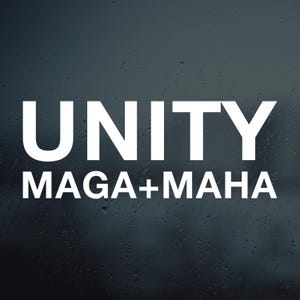 Unity Decal, MAGA+MAHA, Trump RFK, Trump2024, Trump Decal, Kennedy Decal, rfk 2024, Election 2024, Make America Healthy Again, rfk jr., maga