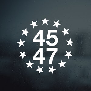 Präsident Donald Trump 45 47 Vinyl Aufkleber Aufkleber | Trumpfen 2024