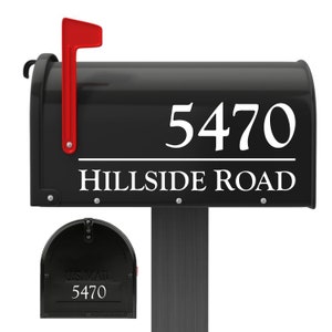 Personalized Mailbox Decal - Mailbox Vinyl Decals