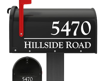 Personalisierte Mailbox Aufkleber - Mailbox Vinyl Aufkleber