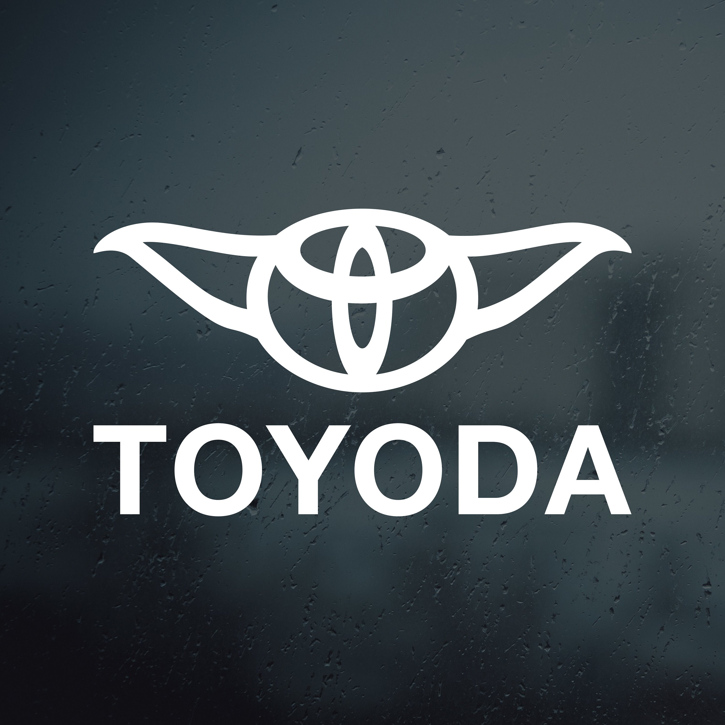 Funny Toyoda Star Wars Yoda Decal Sticker Toyota Vinyl Window | Etsy