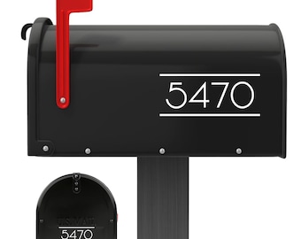 Modern Address Mailbox Decal | Address for Mailbox | Street Address Mailbox | Personalized Mailbox | New Home | Curb Appeal | MBC
