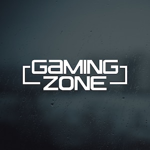 Gaming Zone | Gaming Vinyl Decal Sticker | Gamer Wall Decor