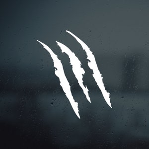 Claw Scratch Mark Vinyl Decal