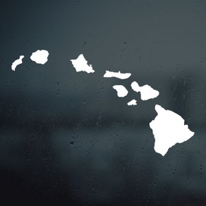 Hawaiian islands Vinyl Car Decal