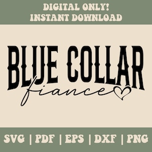 Fiancé col bleu SVG PNG, col bleu Svg Png, fiancé drôle Png, conception de chemises pour femmes