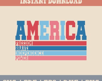 4th of july Svg/Png, America Svg, Retro of 4th july, vintage america png, vintage 4th of July, memorial day svg, Sublimation designs