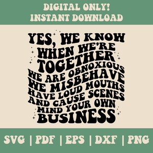 Best Friend Mind your own Business png/svg l clipart l svg for cut file