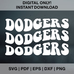 Los Angeles Dodgers Leopard Logo Baseball Team Svg File