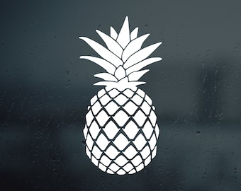 Pineapple Vinyl Decal, Simple Pineapple, Pineapple Sticker, Pineapple Laptop Decal, Pineapple