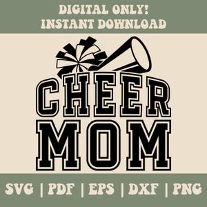 Cheer Mom Svg, Cheer mama Svg, Cheerleader Svg, Cheer mom Shirt Svg, Cheer life Svg, Cheer mom Gifts, Png Sublimation, Cut files for Cricut
