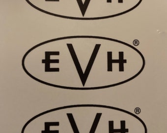 EVH (Van Halen) Waterslide Headstock Decal (3 Count)