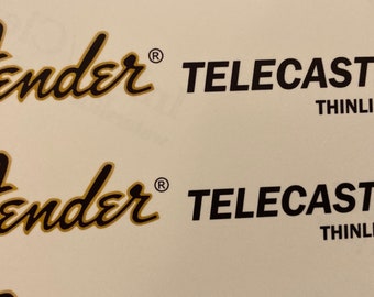 Fender Telecaster Thinline Waterslide Headstock Decal (3 Count)