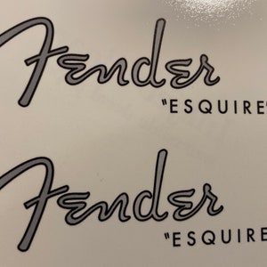 60s Fender Esquire Waterslide Headstock Decal (3 Count)