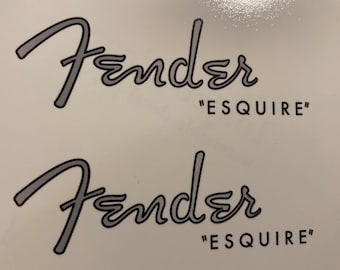 60s Fender Esquire Waterslide Headstock Decal (3 Count)
