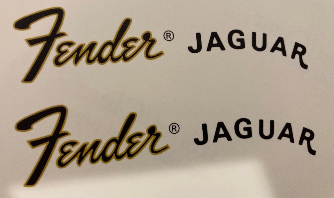 Fender Jaguar Waterslide Headstock Decal 3 Count Etsy