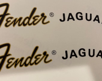Fender Jaguar Waterslide Headstock Decal (3 Count)
