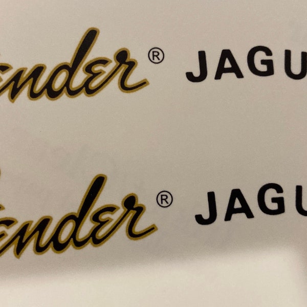 Fender Jaguar Decal Etsy