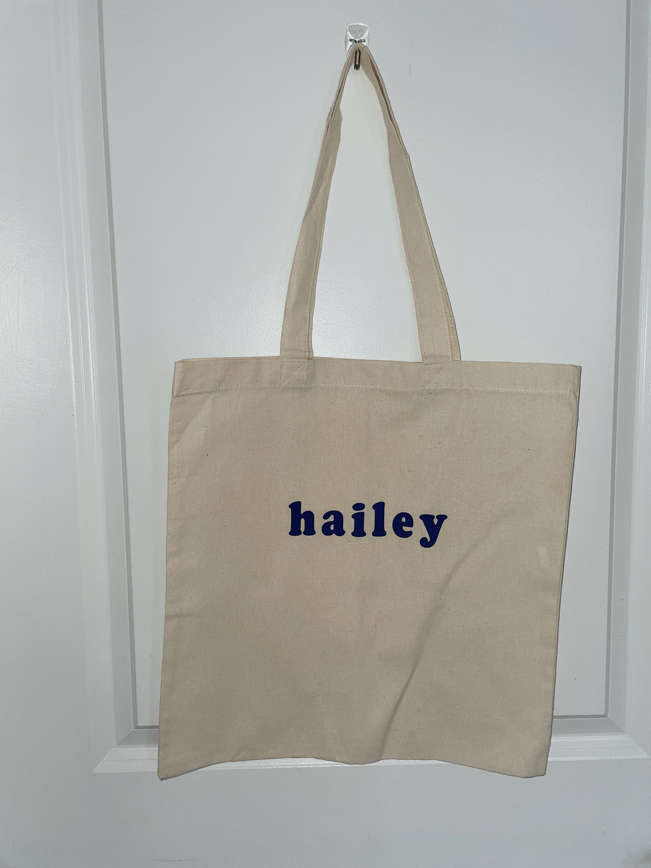 Custom Name Canvas Tote Bag single Color PACKAGE TOTE Etsy