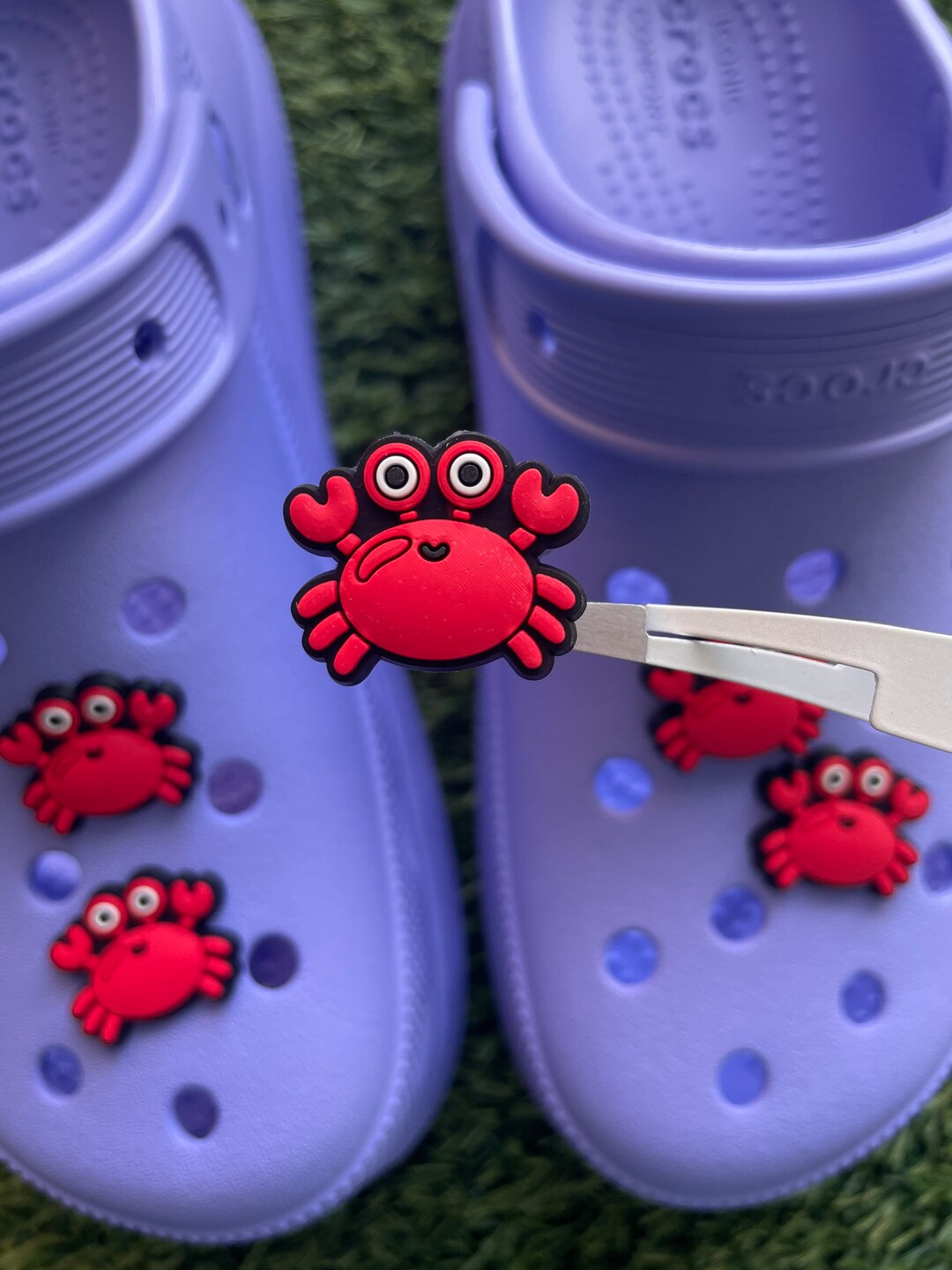 Happy Crab Croc Charm Shoe Croc Charm Croc Charm Shoe Etsy