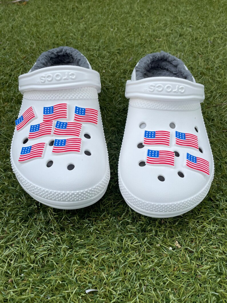 American Flag Croc Charm Nation Flags Shoe Charms World Etsy