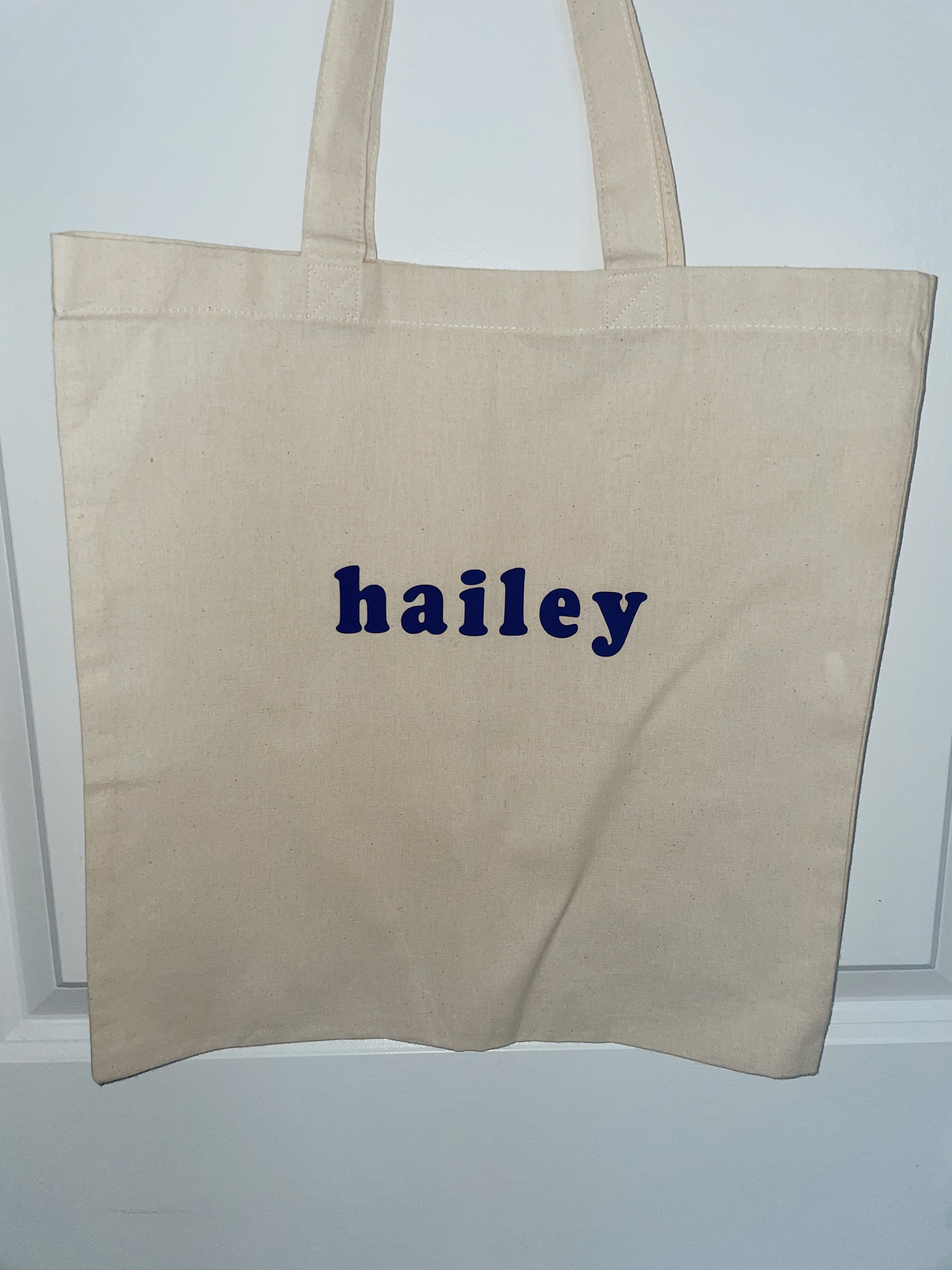 Custom Name Canvas Tote Bag single Color PACKAGE TOTE - Etsy