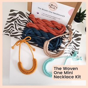 Craft Kit for Adults, Beginners Craft Kit, Woven Necklace Craft Kit,  DIY Craft Kit for Adults, Easy Crafts, Jewellery Making Kit