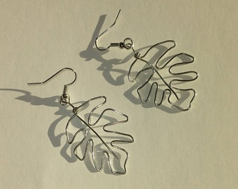 Silver Leaf Earrings