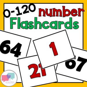 0-120 Number Flashcards