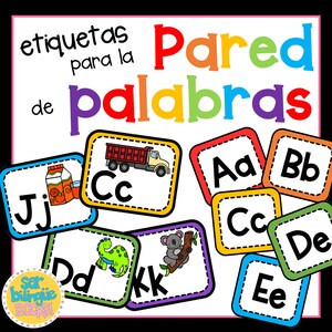 Pared de palabras - arcoíris