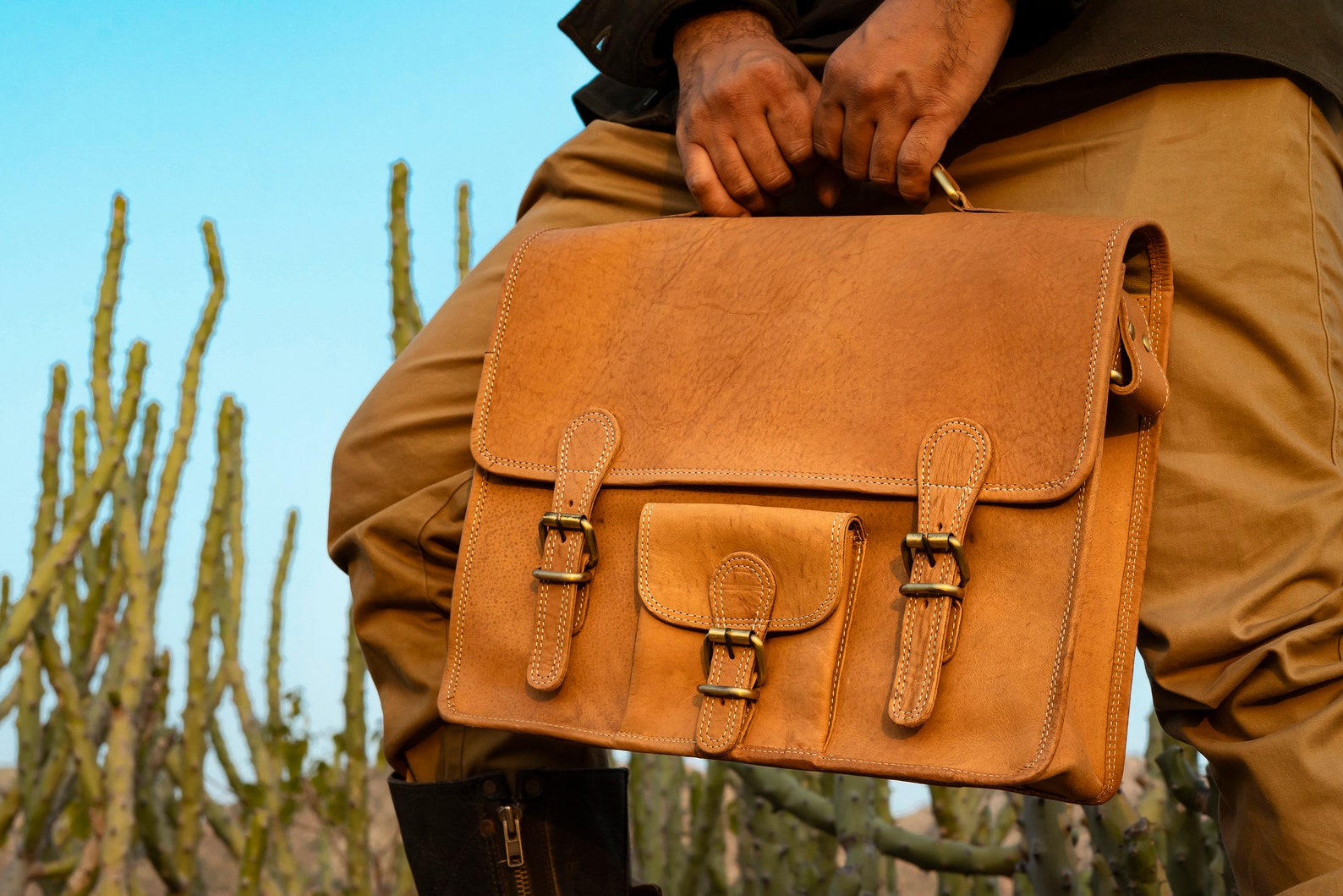 Mens Brown Leather Saddle Bag/ Crossbody Messenger Bag for Etsy Canada