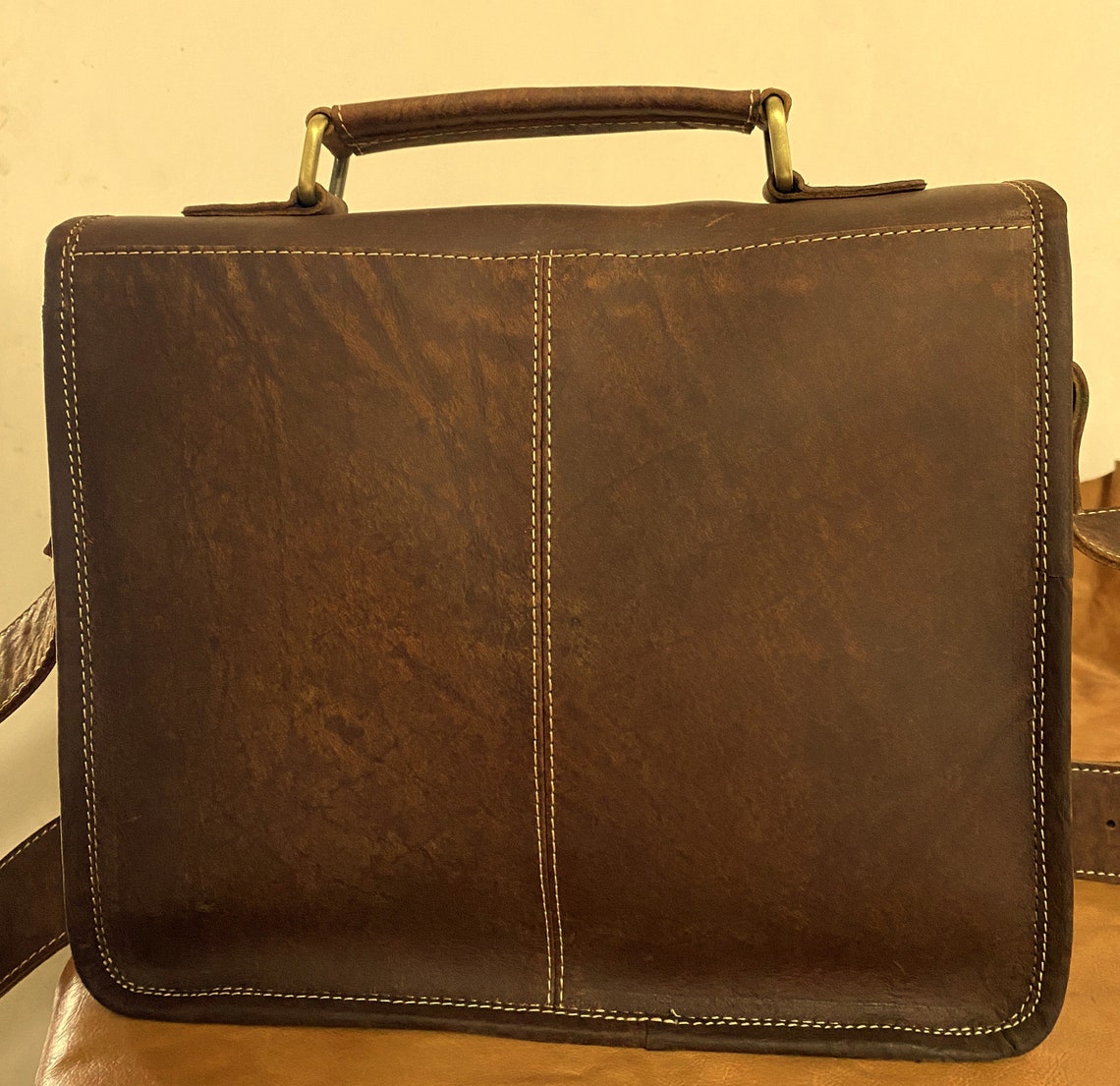 Mens Brown Leather Saddle Bag/ Crossbody Messenger Bag for Etsy Canada